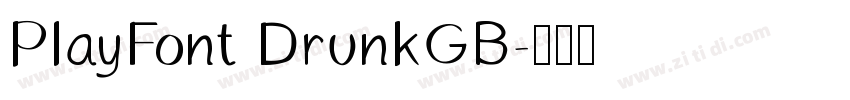 PlayFont DrunkGB字体转换